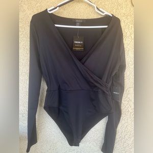 New black long sleeve bodysuit size XL